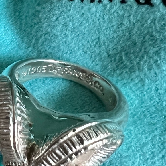 🌸🌸 Authentic Tiffany & Co. RARE Ram Head Knocker Ring - Picture 8 of 16